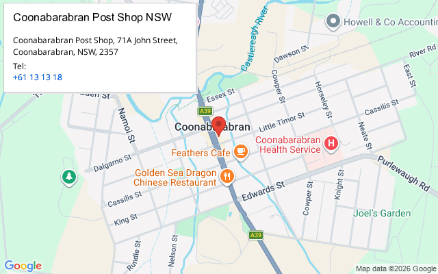 Coonabarabran Post Shop NSW