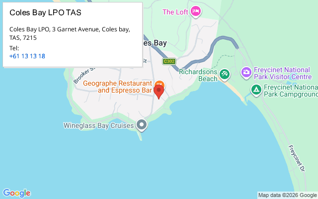 Coles Bay LPO TAS