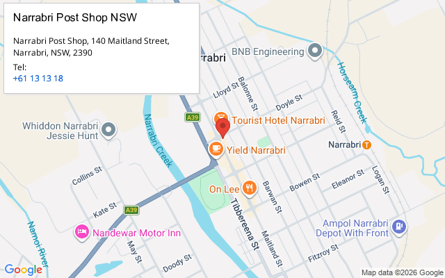 Narrabri Post Shop NSW