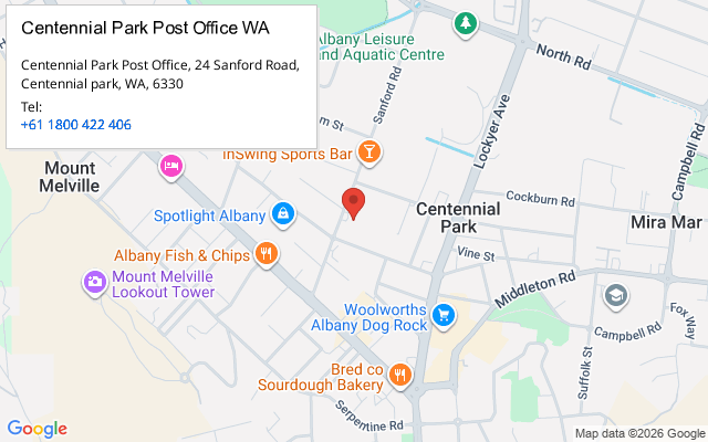 Centennial Park Post Office WA