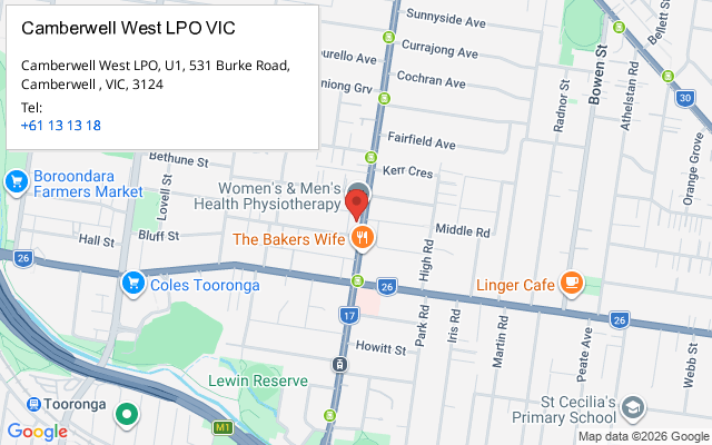 Camberwell West LPO VIC
