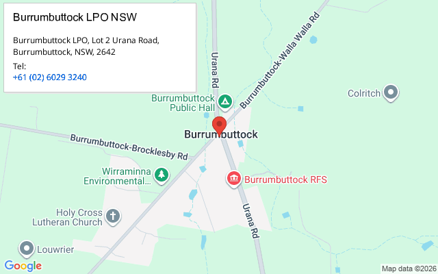 Burrumbuttock LPO NSW