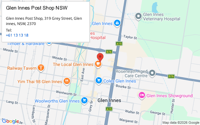 Glen Innes Post Shop NSW