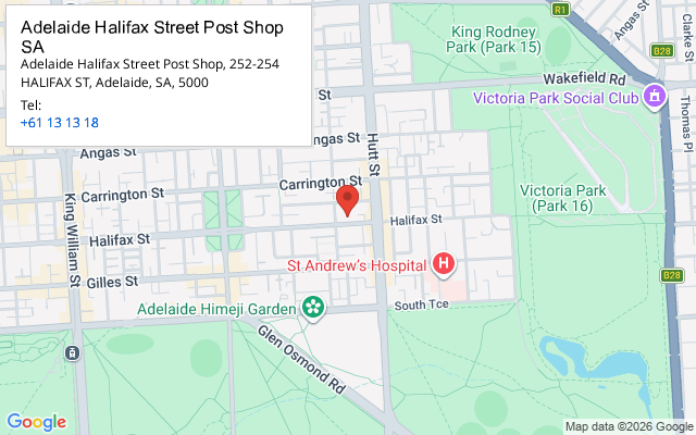 Adelaide Halifax Street Post Shop SA
