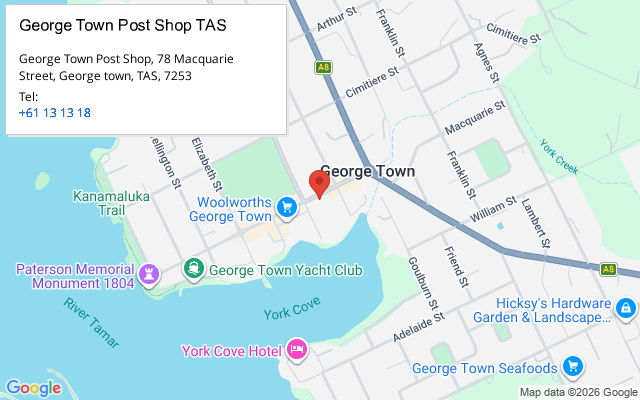 George Town Post Shop TAS