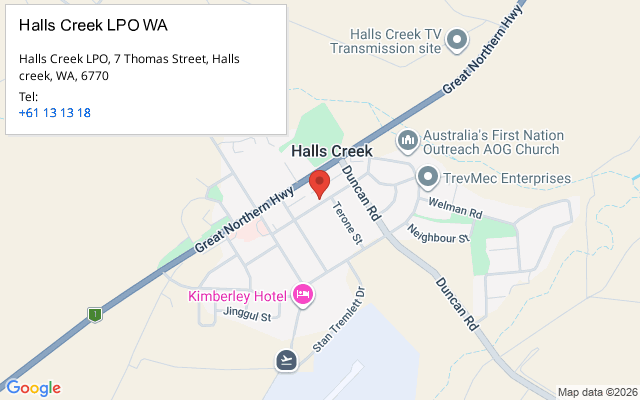 Halls Creek LPO WA