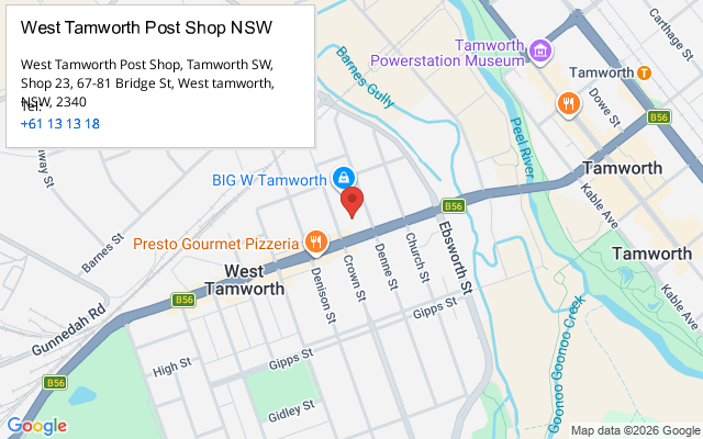 West Tamworth Post Shop NSW