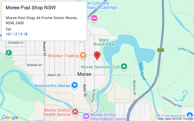 Moree Post Shop NSW