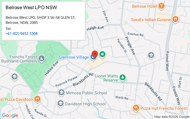 Belrose West LPO NSW