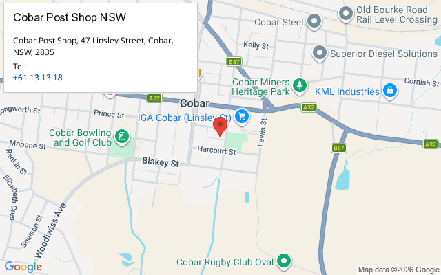 Cobar Post Shop NSW