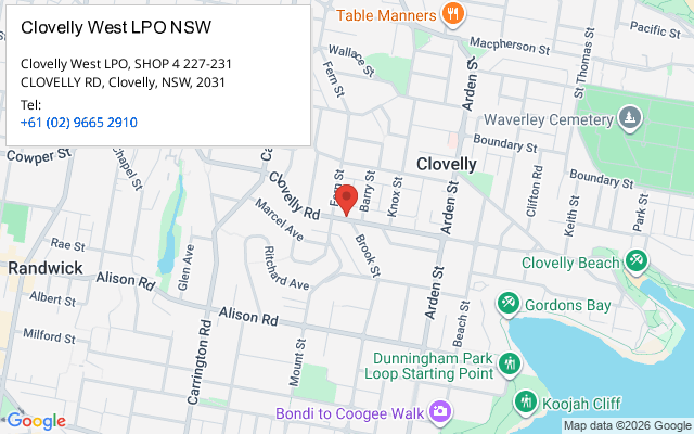 Clovelly West LPO NSW