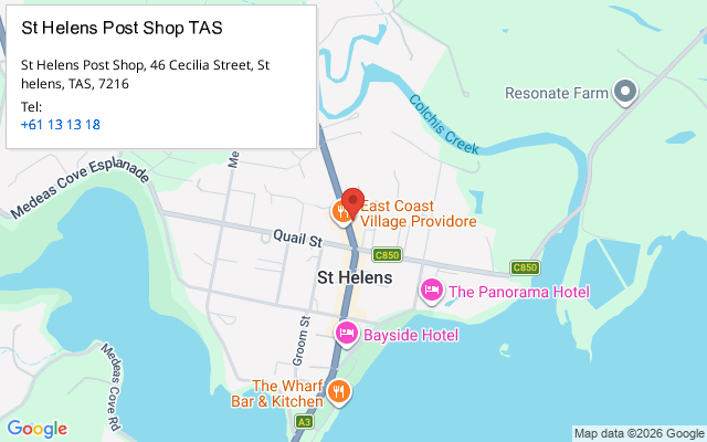 St Helens Post Shop TAS