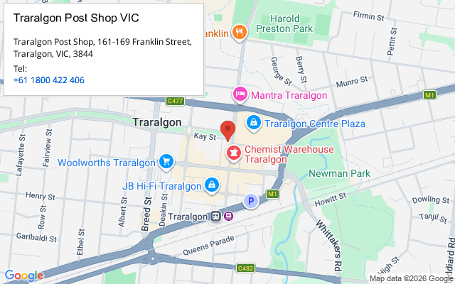 Traralgon Post Shop VIC