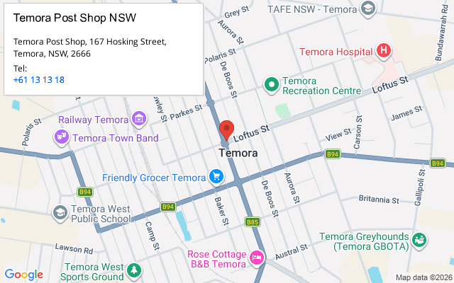 Temora Post Shop NSW