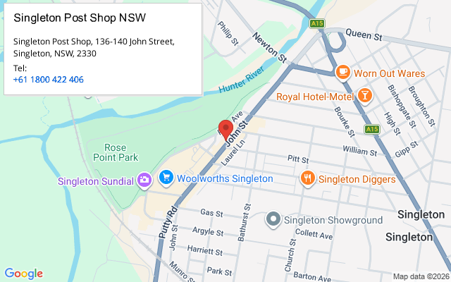 Singleton Post Shop NSW