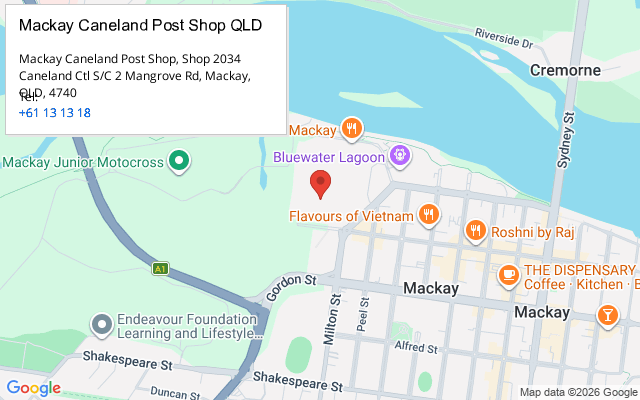 Mackay Caneland Post Shop QLD
