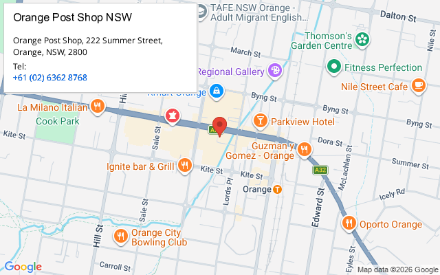 Orange Post Shop NSW