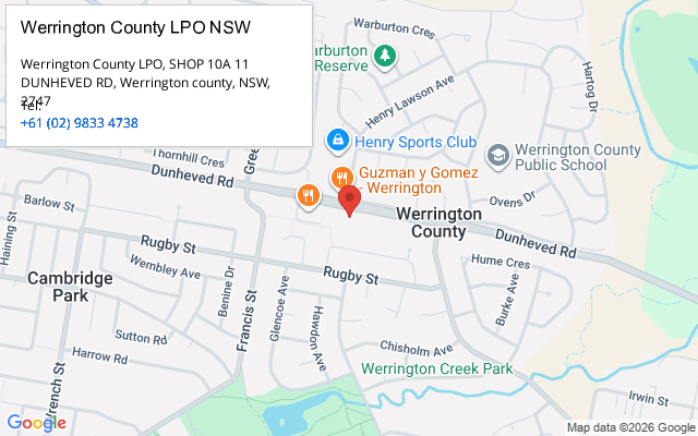 Werrington County LPO NSW