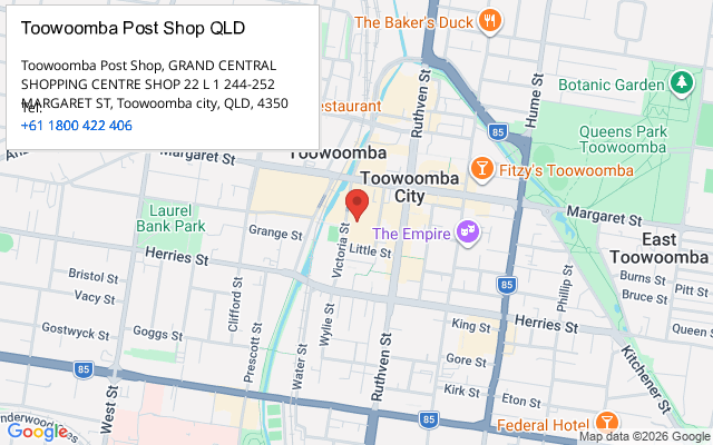 Toowoomba Post Shop QLD