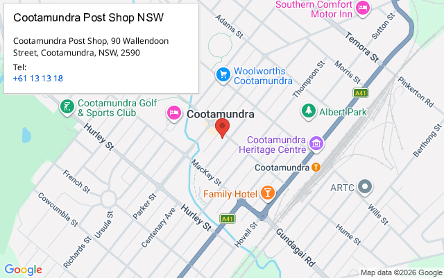 Cootamundra Post Shop NSW