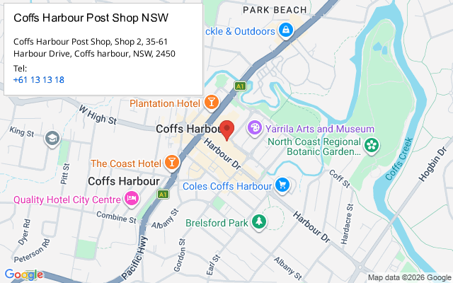 Coffs Harbour Post Shop NSW