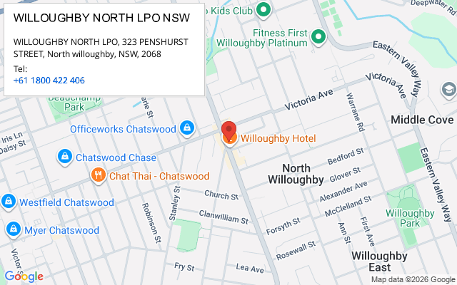 WILLOUGHBY NORTH LPO NSW