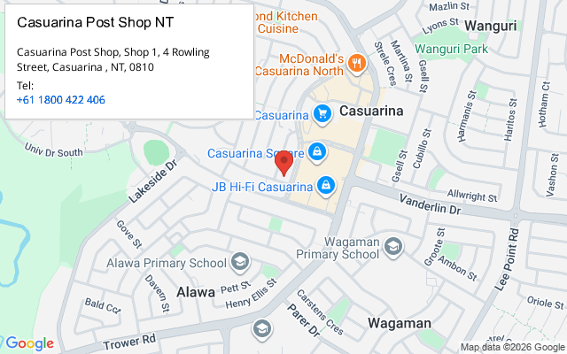 Casuarina Post Shop NT