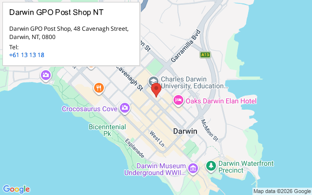 Darwin GPO Post Shop NT