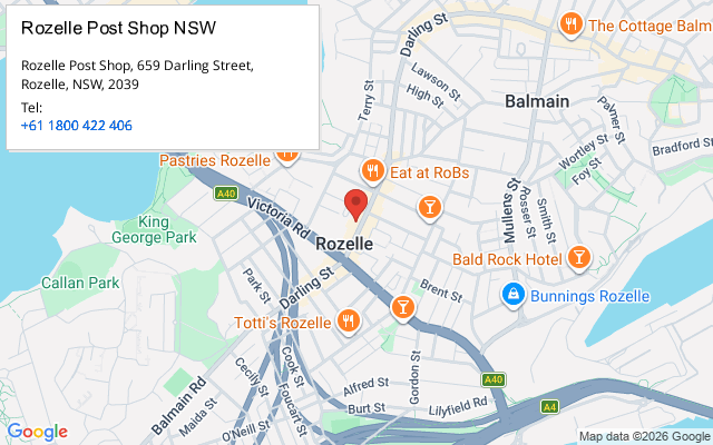 Rozelle Post Shop NSW