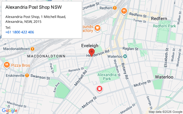 Alexandria Post Shop NSW