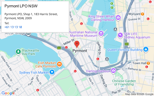 Pyrmont LPO NSW