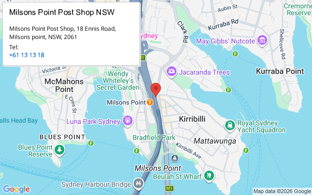 Milsons Point Post Shop NSW