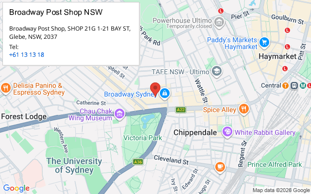 Broadway Post Shop NSW