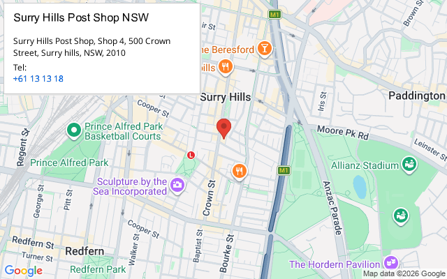 Surry Hills Post Shop NSW