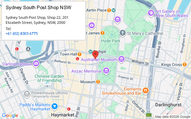 Sydney South Post Shop NSW