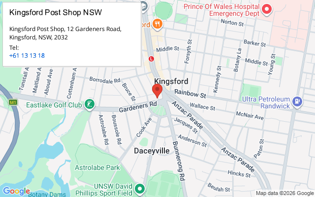 Kingsford Post Shop NSW