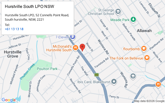 Hurstville South LPO NSW