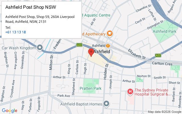 Ashfield Post Shop NSW