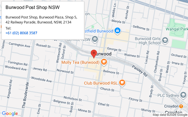 Burwood Post Shop NSW