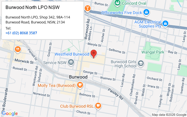 Burwood North LPO NSW