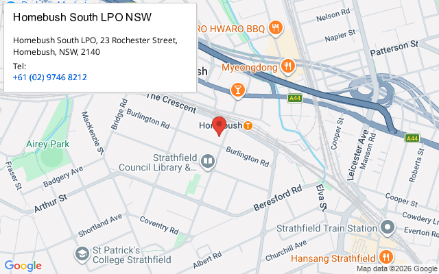 Homebush South LPO NSW