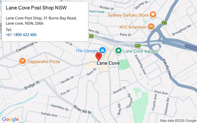 Lane Cove Post Shop NSW