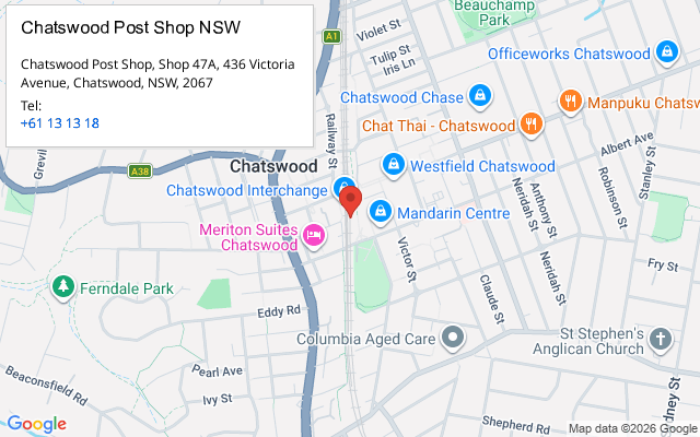 Chatswood Post Shop NSW