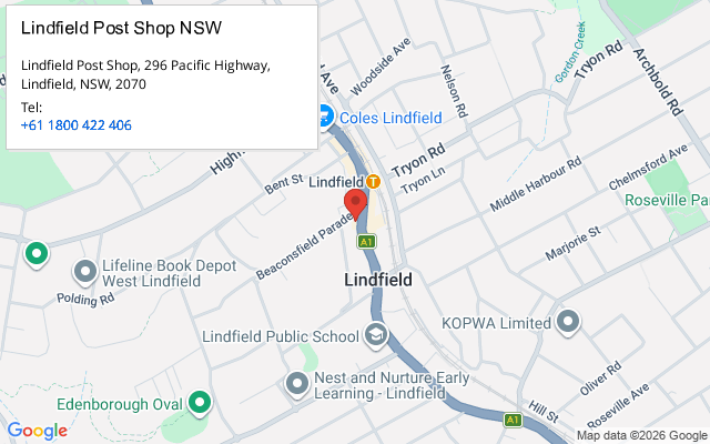 Lindfield Post Shop NSW