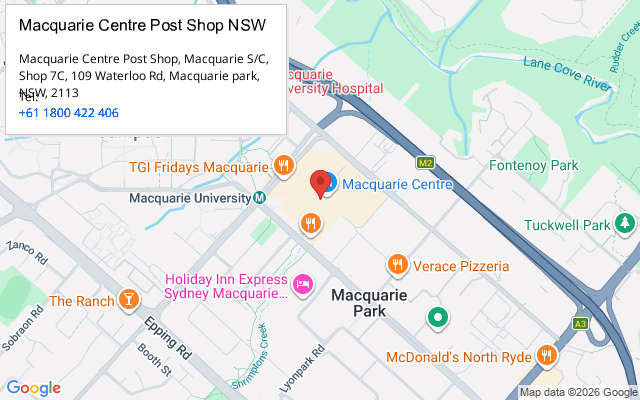 Macquarie Centre Post Shop NSW