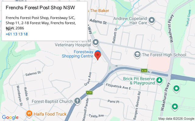 Frenchs Forest Post Shop NSW