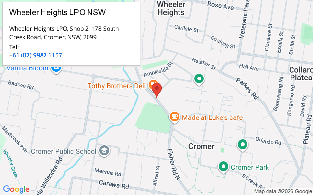 Wheeler Heights LPO NSW