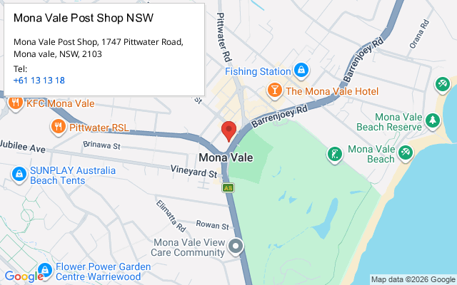 Mona Vale Post Shop NSW