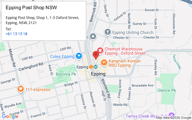 Epping Post Shop NSW