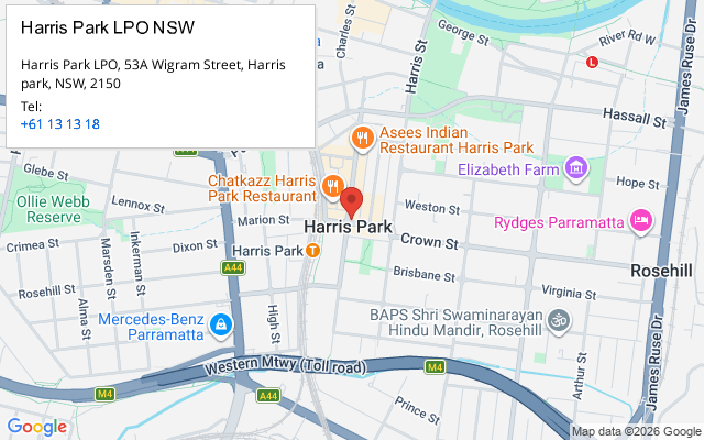 Harris Park LPO NSW